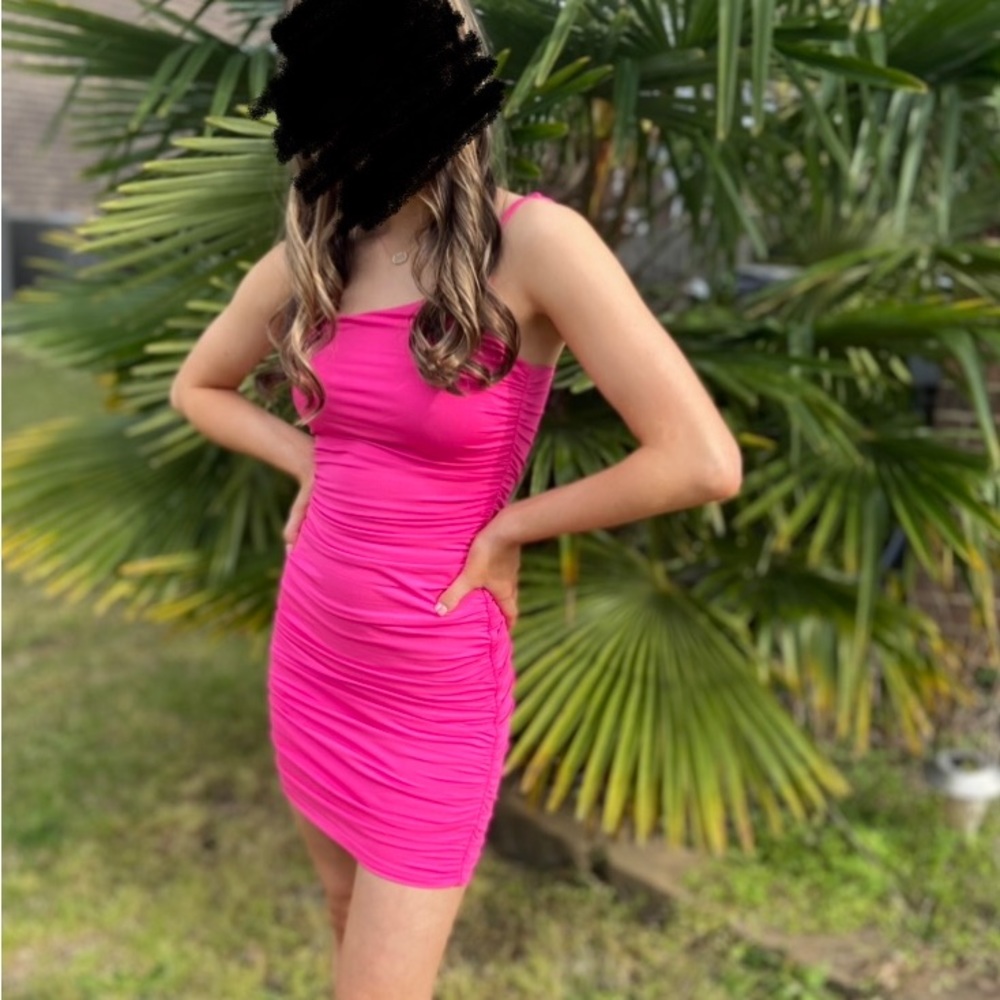 Hot Pink Hello Molly homecoming dress